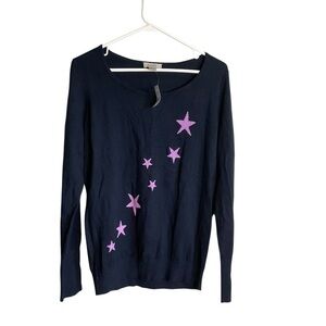 Ann Taylor Loft Dark Blue Knit Top